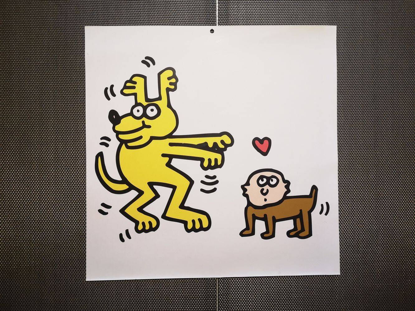 Illustration by Keith Haring - 'Animals' series - 11/12