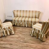 Set sofa and armchairs toad