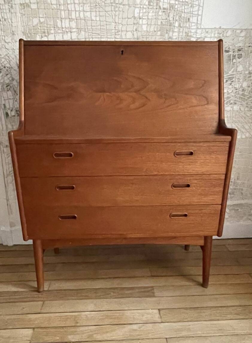 Teak secretary, Danish design, 1960s, designer: Arne Wahl Iversen