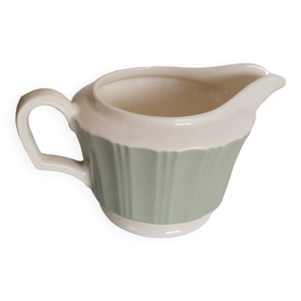 Milk jug, green and white creamer, Villeroy and Boch