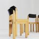 Vintage stackable mid century dining chairs set of 5