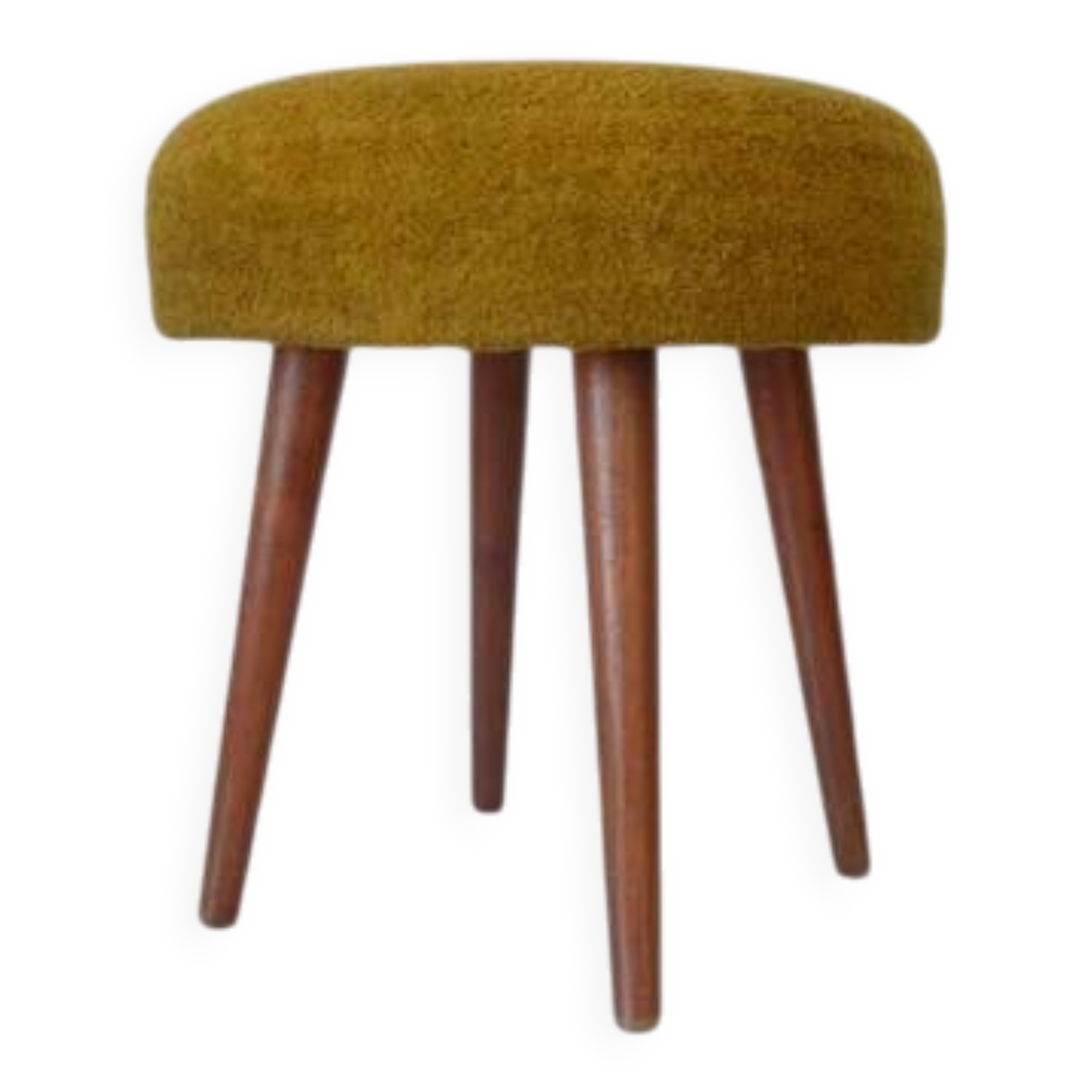 Vintage Space Age Stool: Mid Century Ottoman, Yugoslavia 1960s