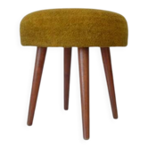 Vintage Space Age Stool: Mid Century Ottoman, Yugoslavia 1960s