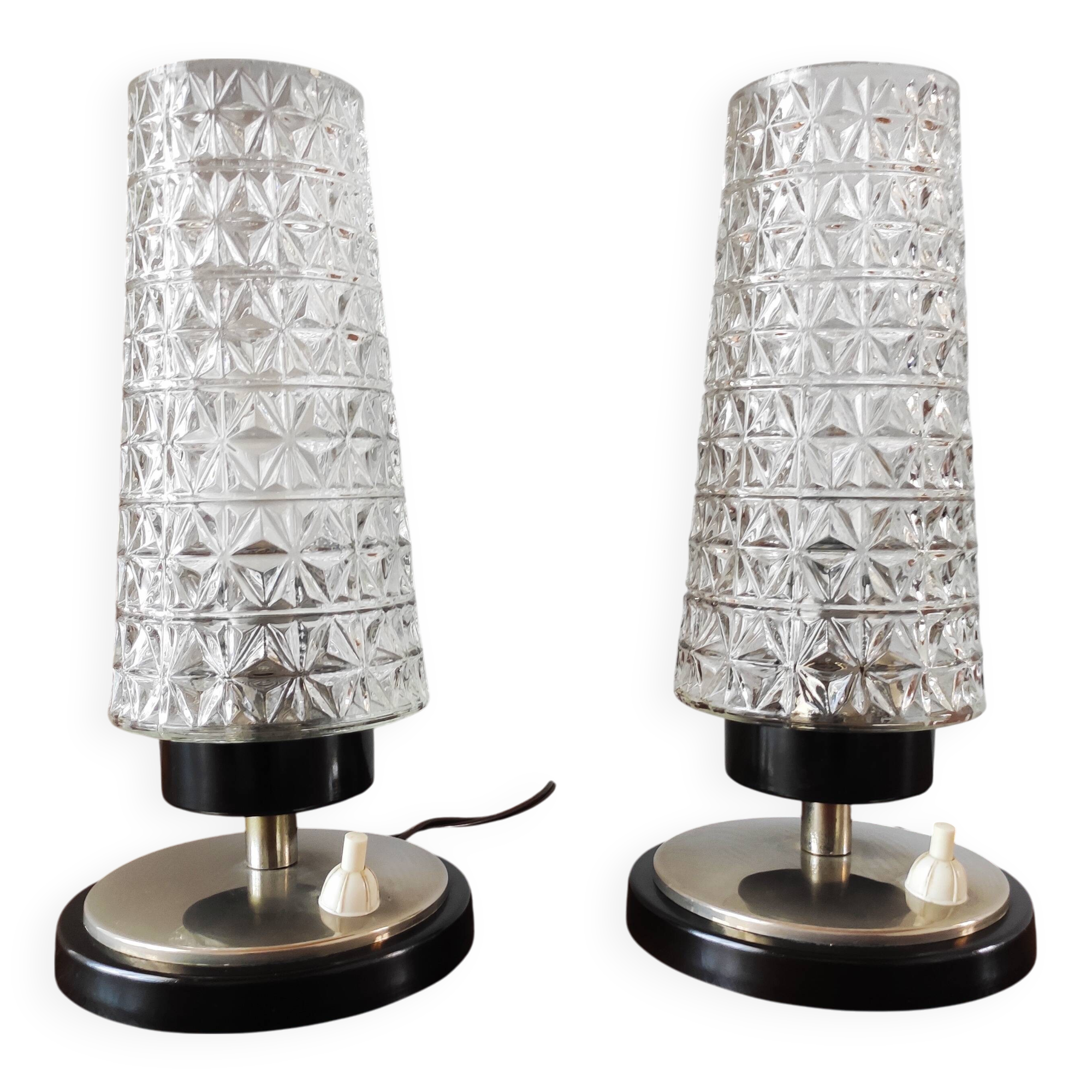 Pair of vintage lamps 1965