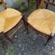 Chaises paillés rustique