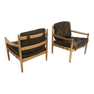 Set of 2 "Läckö" armchairs Ingmar Thillmark OPE-möbler, Sweden, 1960