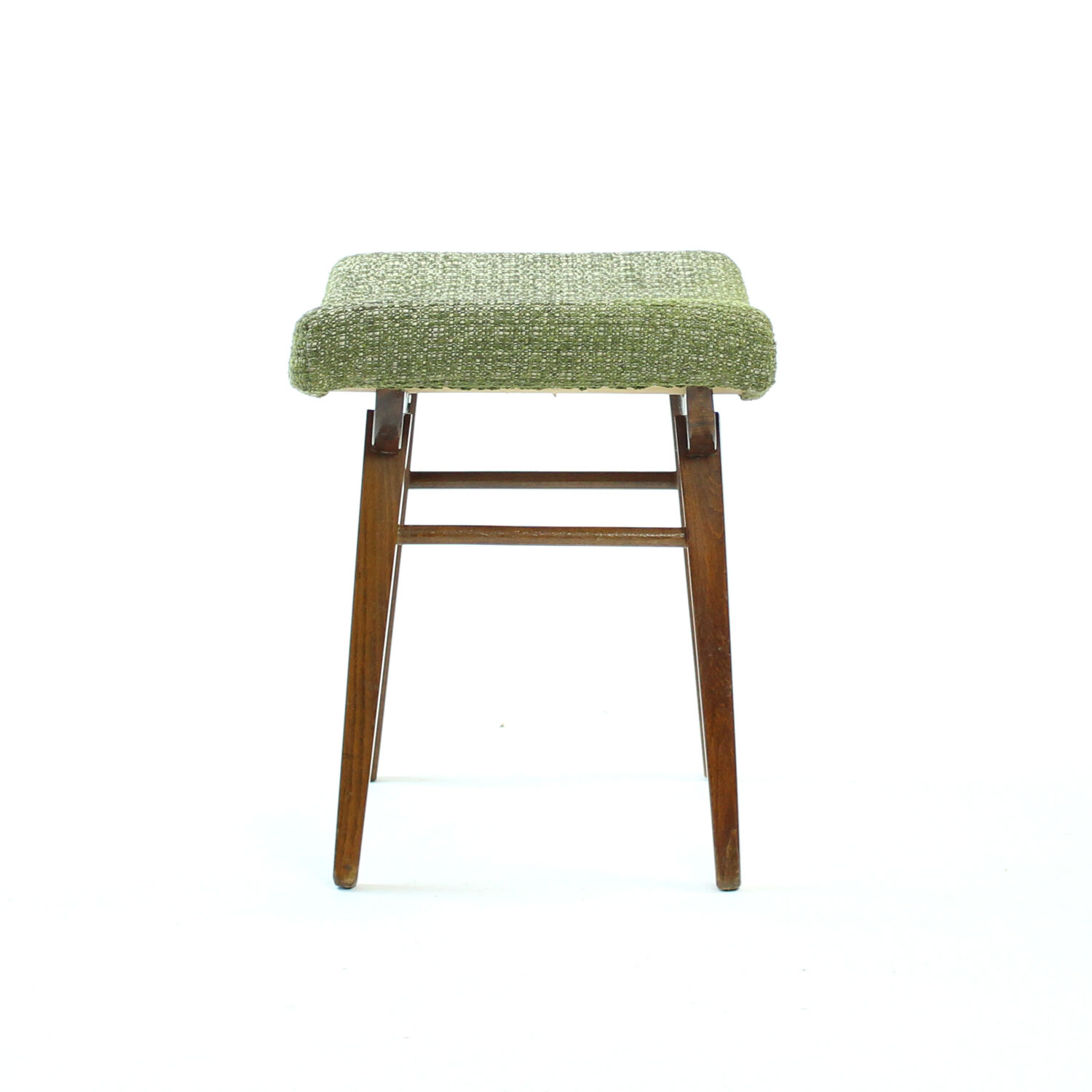Midcentury Footstool in Dark Beechwood by Tatra, 1960s