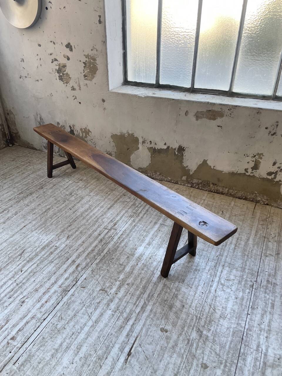 Banc en noyer massif 230 cm