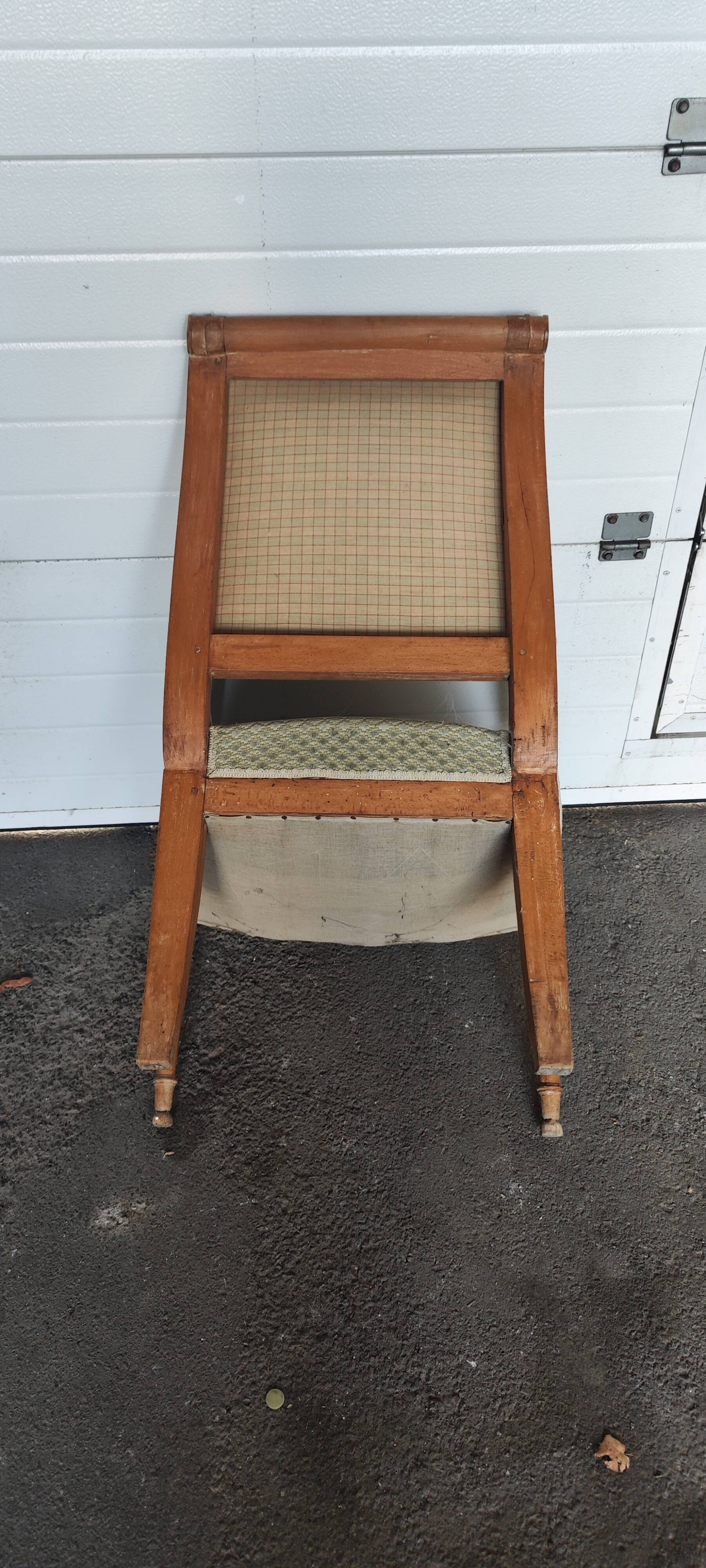 Green velvet directoire style armchair