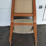 Green velvet directoire style armchair