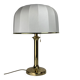 Midcentury Hollywood Regency brass mushroom table lamp Vienna Austria 1960s