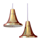 Swedish MidCentury Brass Ceiling Lamps by Hans-Agne Jakobsson for Markaryd