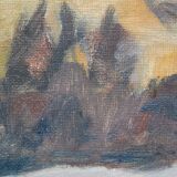 Scandinavian  Modern Painting, 1963, Oil on Canvas, Framed
