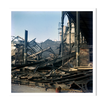 Photographie destruction des Halles de Paris 1972