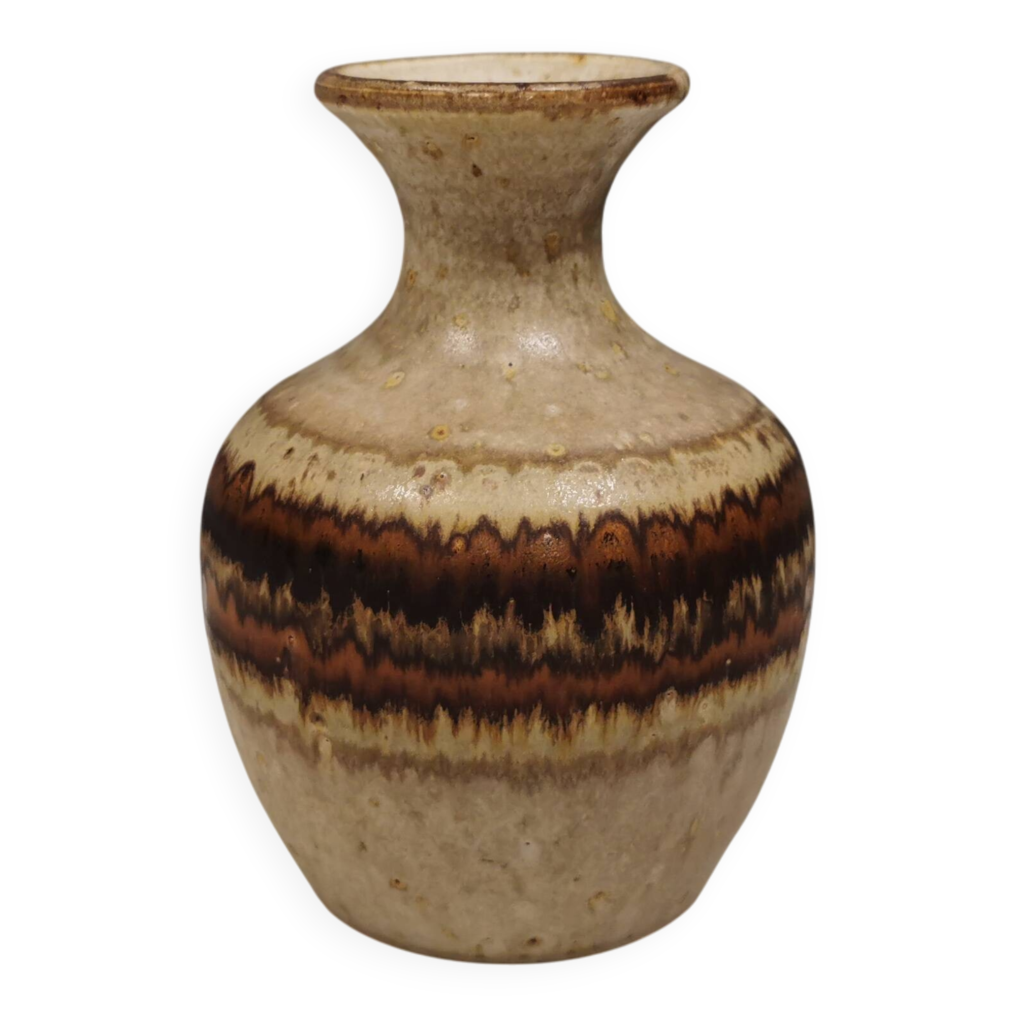 Beautiful vase by HNB in ​​his own workshop 1980s Denmark.