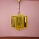 Acrylic and Brass Pendant Lamp by Claus Bolby for CEBO Industri, Denmark, 1960s
