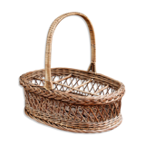 Panier à bouteilles en osier