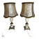 Pair of alabaster lamps