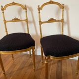Pair of Louis XVI style flying chairs