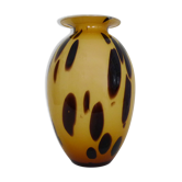 Large Italian vintage Vase from Murano with leopard motifs. Year 70