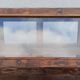 Antique wooden showcase
