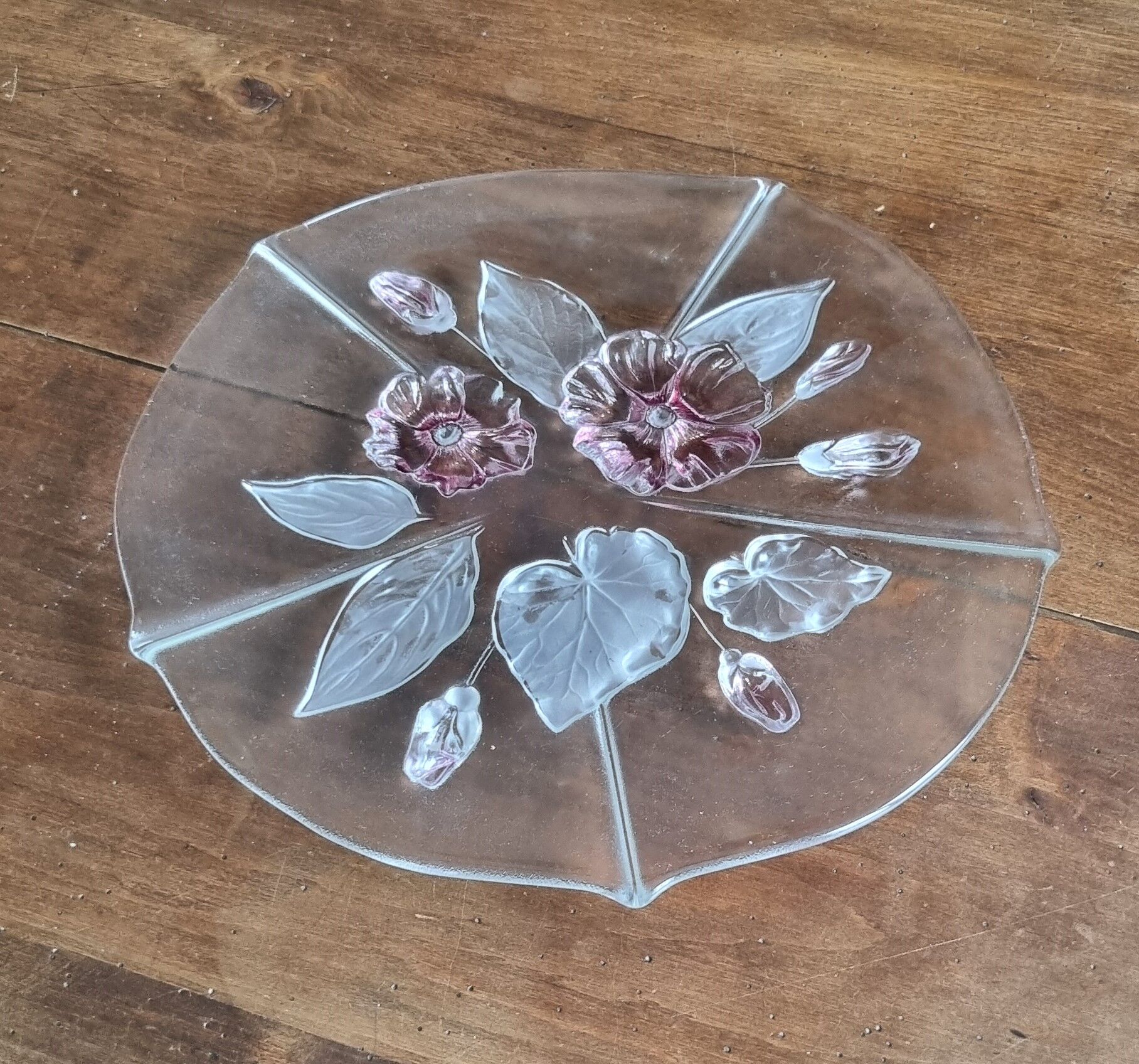 Cake or dessert dish in glass
