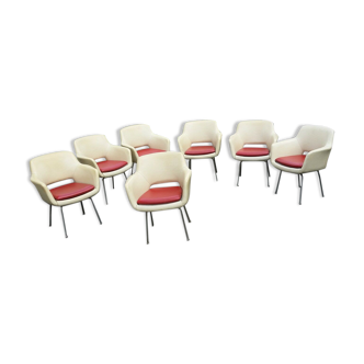 7 chairs modernist armchairs 70s pop loft Froscher Kg