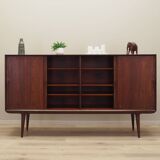 Buffet haut en palissandre, design danois, années 1970, fabricant : Omann Jun