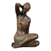 Large Statuette of Act by Bohumil Korda, Czechoslovakia, 1980s