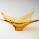 Amber crystal fruit bowl