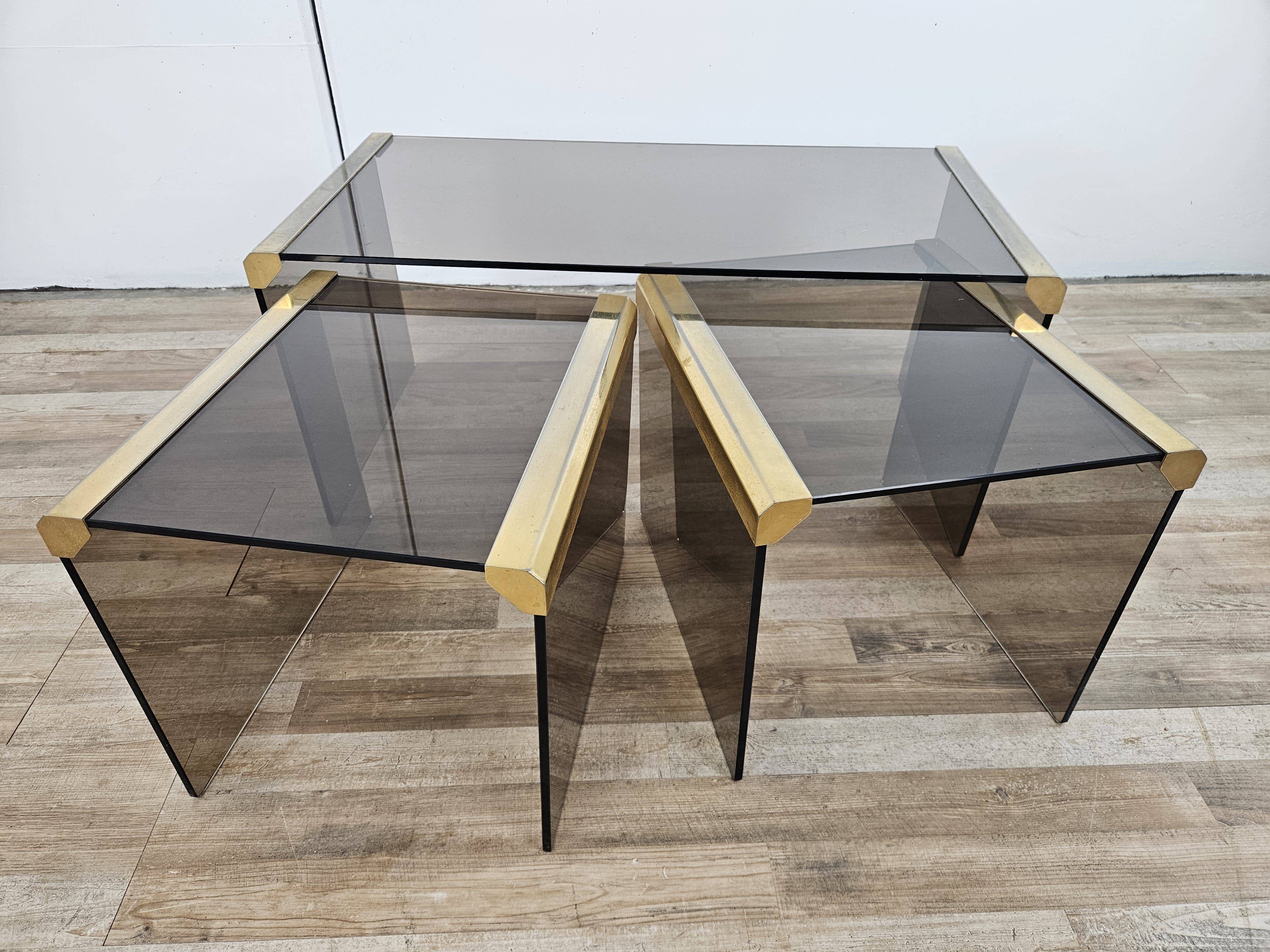 Tables gigognes T35 de Pierangelo Gallotti pour Gallotti e Radice
