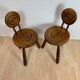 Paire de petites chaises style breton