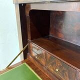 19th century mahogany and mahogany veneer secretary