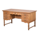 Freestanding Oak Desk attributed to Henning Kjærnulf, Denmark, 1960s