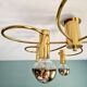 Brass ceiling light, Cosack Leuchten, 1970s