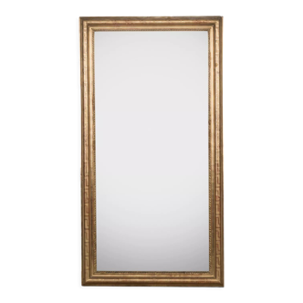 Rectangular 19th c mirror with geometric pattern