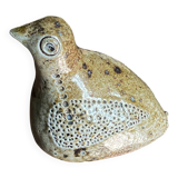 Glazed stoneware bird