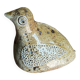 Glazed stoneware bird