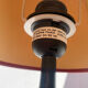 Cone-shaped ceramic lamp signed Le Dauphin