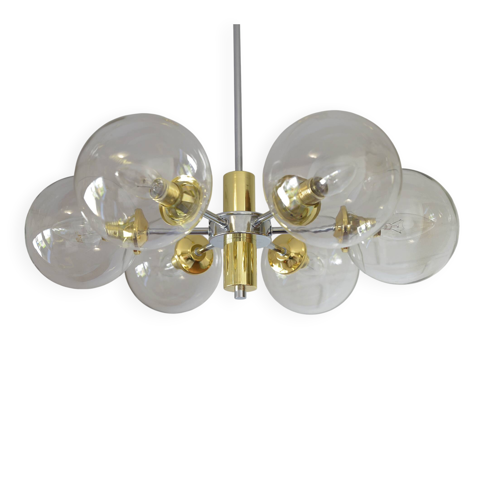 Vintage Redesign Pendant Light / Accent Hanging Lamp / Sputnik Chandelier