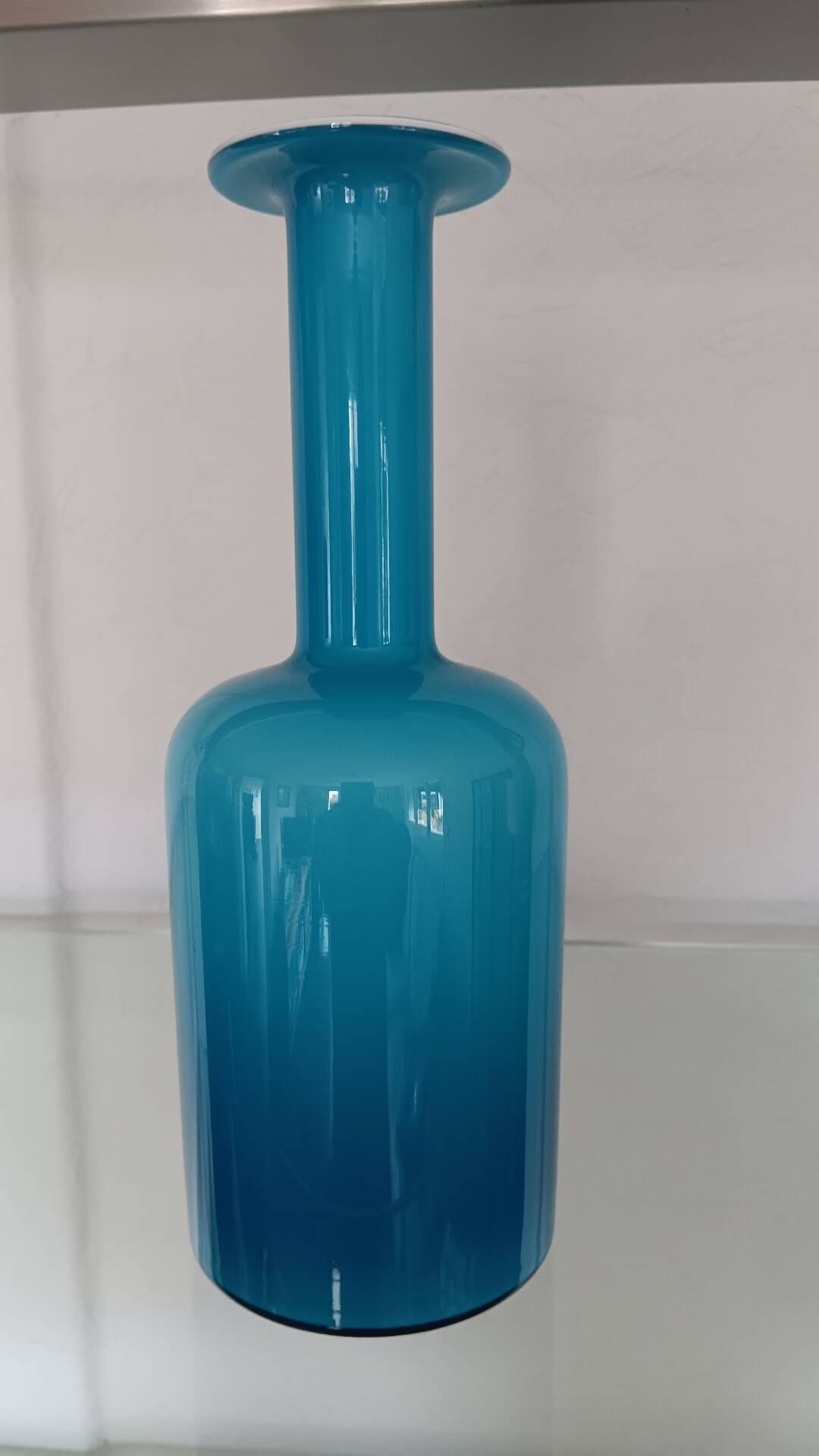 Vase Gul par Otto Brauer pour Holmegaard