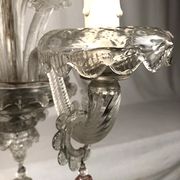 Murano glass chandelier with four light arms, late 19th century.