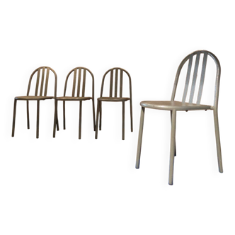 4 modernist chairs circa 1980, original design Robert Mallet Stevens