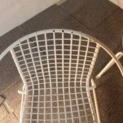 4 iron armchairs, design