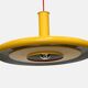 Yellow XL Fog & Morup Optima Pendant Lamp: Hans Due Design, Denmark 1970s
