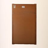 Miroir vintage scandinave en teck des années 1960