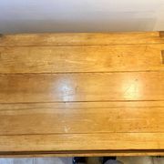 Wooden drawer chest in the style of Maison Regain, 1980s.