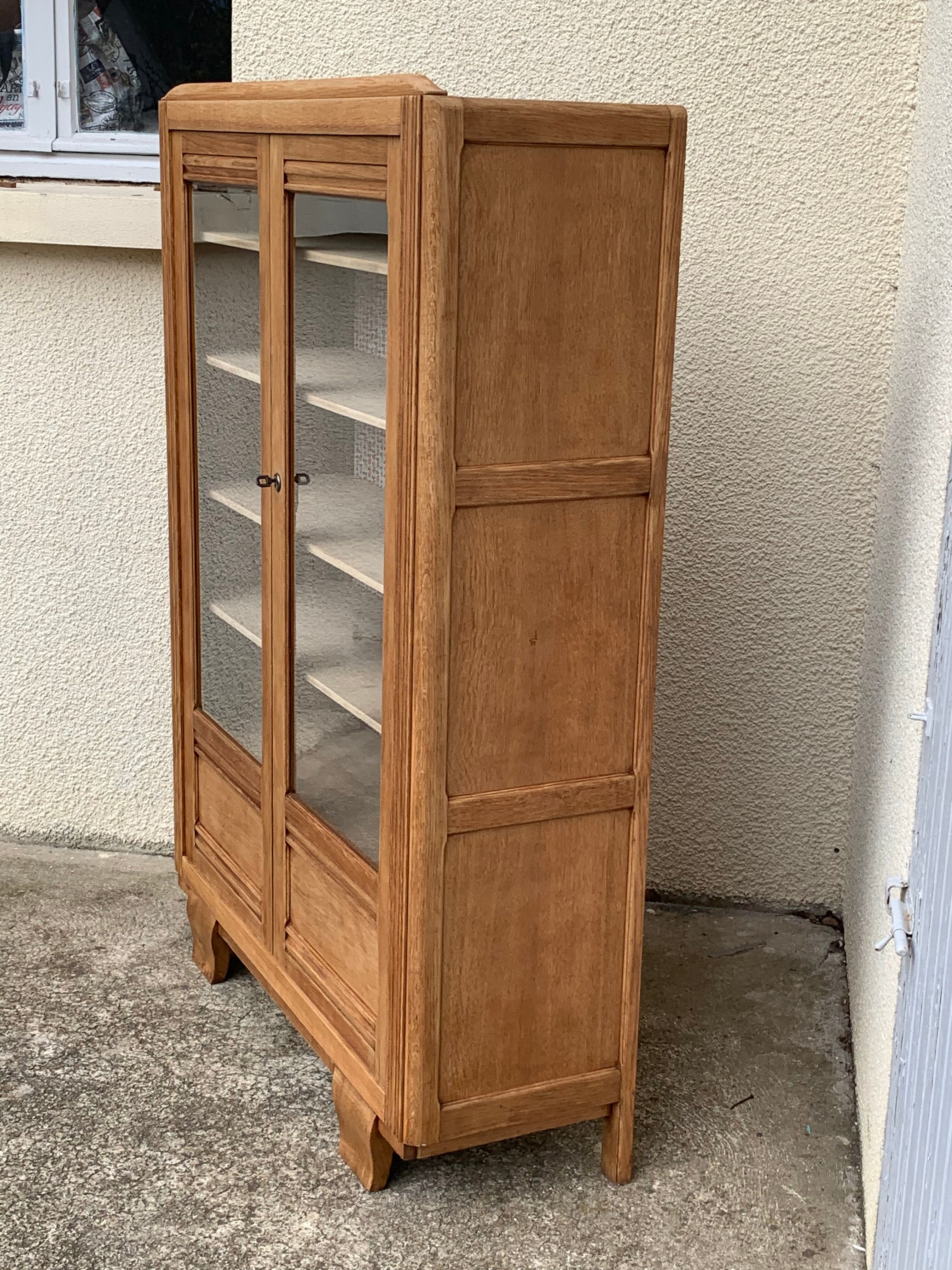 Parisian glazed wardrobe 1930 raw wood