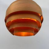 Hans Agne Jakobsson wooden pendant light, 1960s