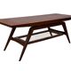 Table basse en teck dans le style de Louis van Teeffelen, années 1960